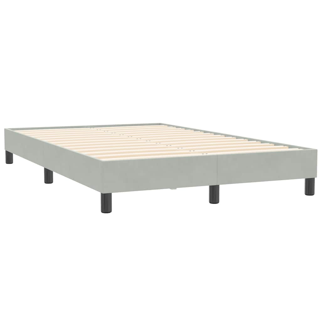 Giroletto Molle senza Materasso Grigio Chiaro 120x210cm Velluto | homemem39