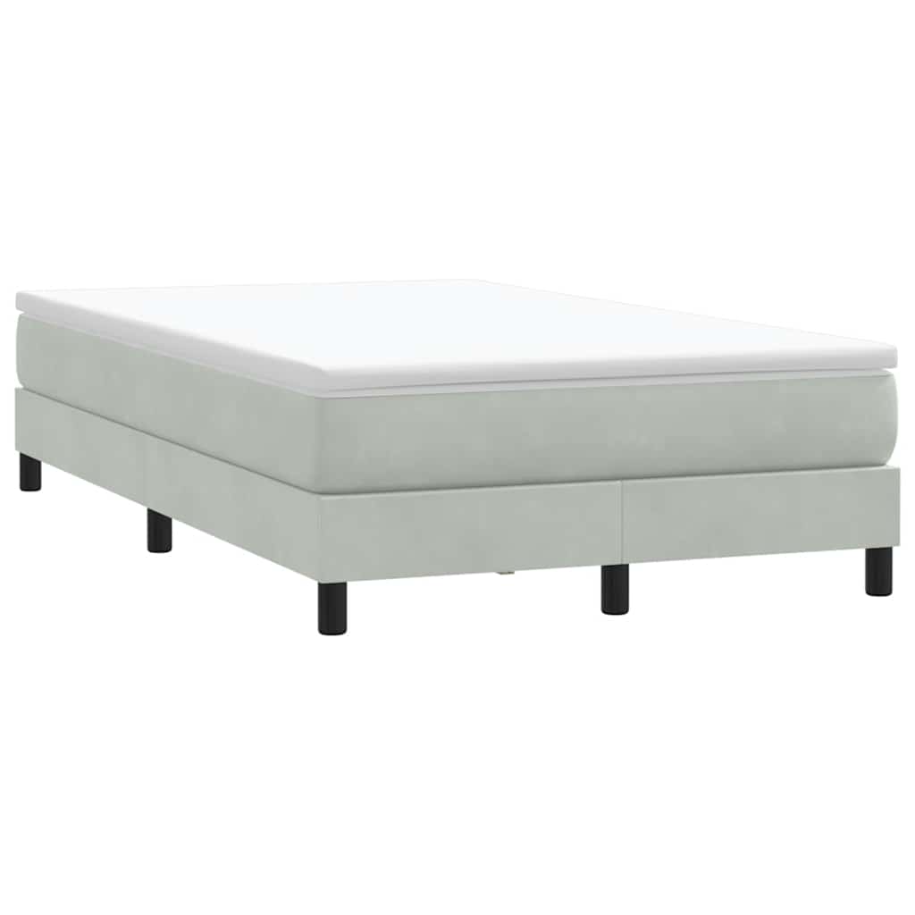 Giroletto Molle senza Materasso Grigio Chiaro 120x210cm Velluto | homemem39