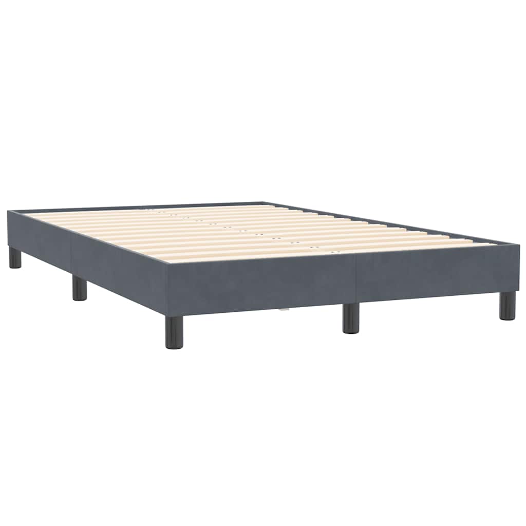 Giroletto Molle senza Materasso Grigio Scuro 120x210 cm Velluto | homemem39