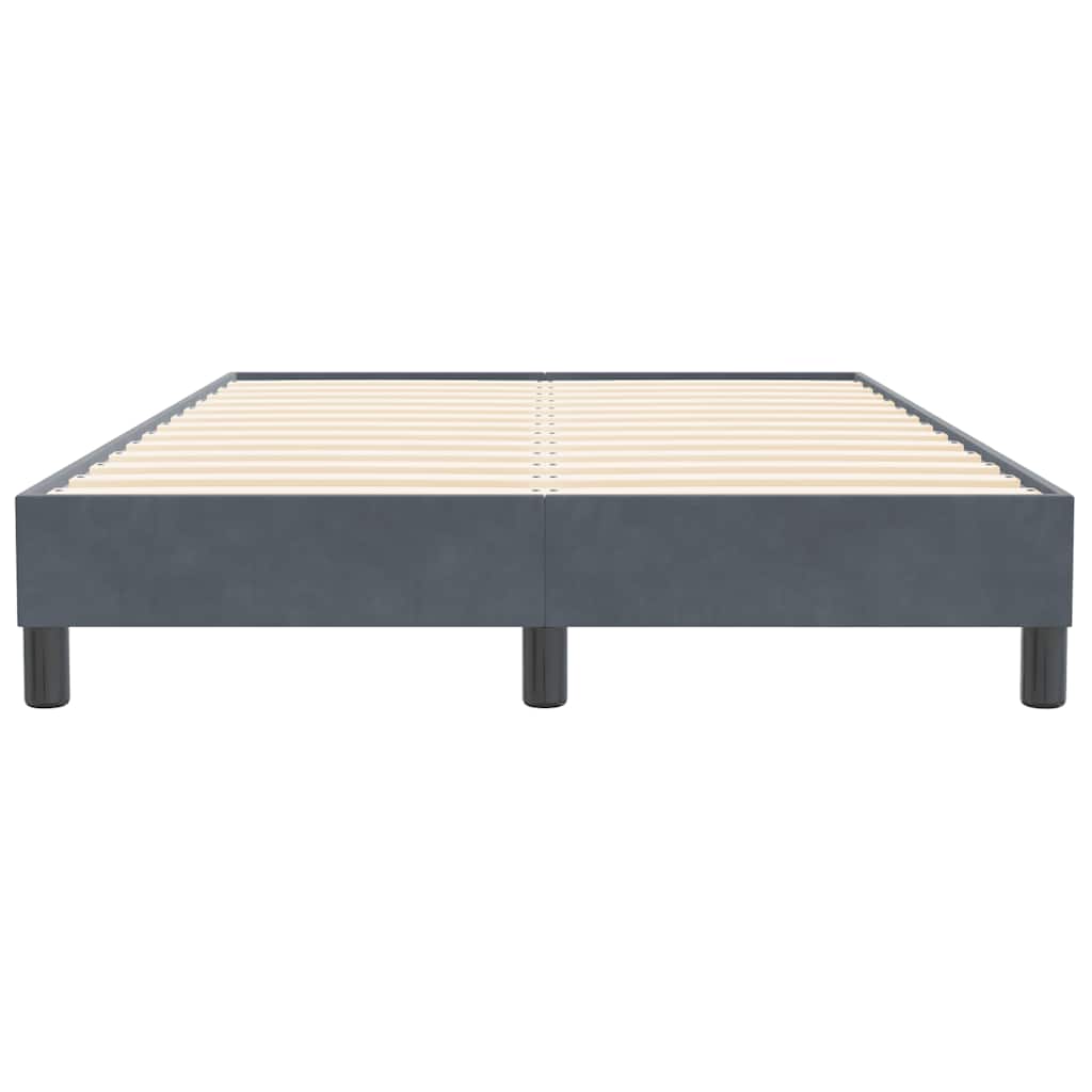 Giroletto Molle senza Materasso Grigio Scuro 120x210 cm Velluto | homemem39