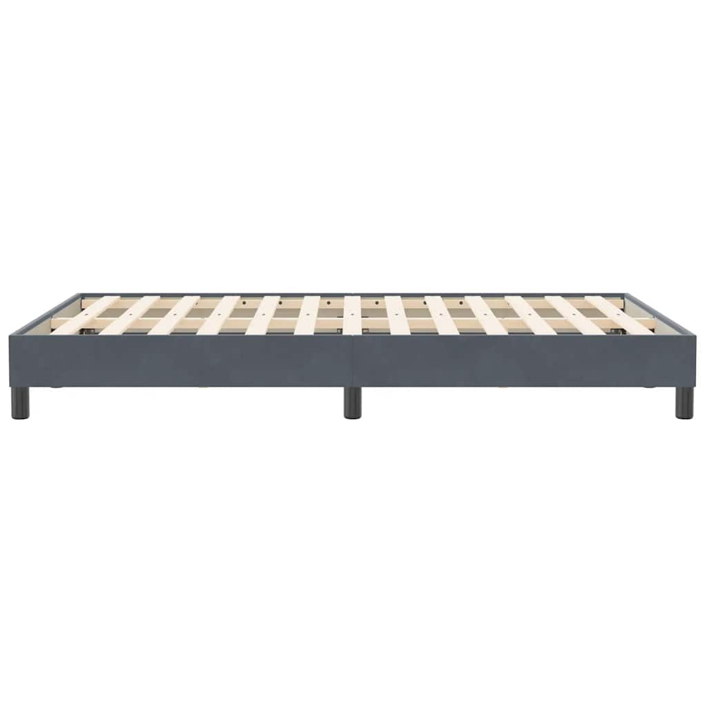 Giroletto Molle senza Materasso Grigio Scuro 120x210 cm Velluto | homemem39