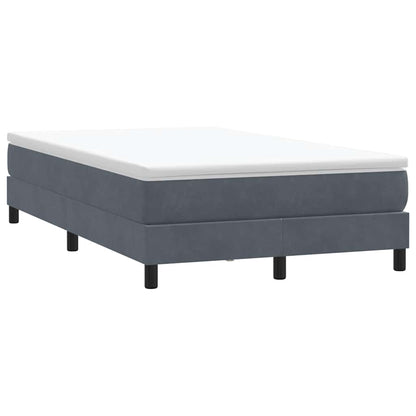 Giroletto Molle senza Materasso Grigio Scuro 120x210 cm Velluto | homemem39