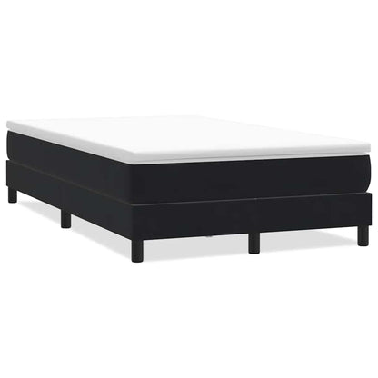 Giroletto a Molle senza Materasso Nero 120x210 cm in Velluto | homemem39