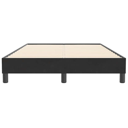 Giroletto a Molle senza Materasso Nero 120x210 cm in Velluto