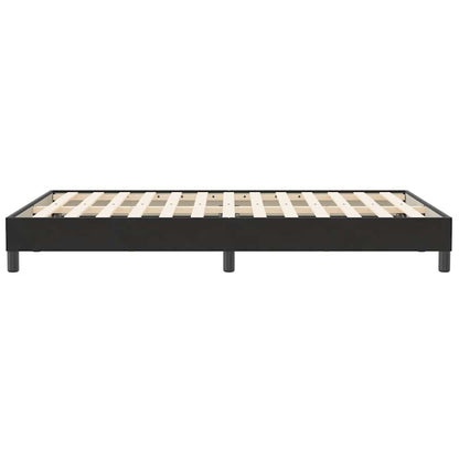 Giroletto a Molle senza Materasso Nero 120x210 cm in Velluto | homemem39