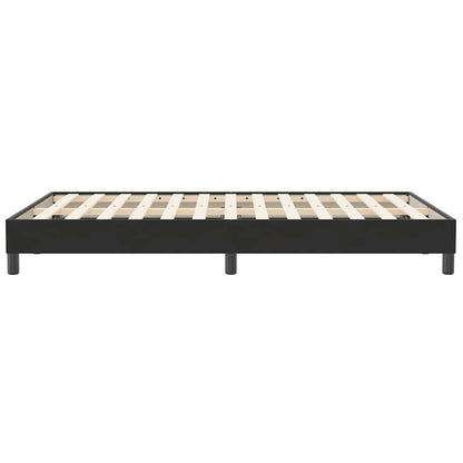 Giroletto a Molle senza Materasso Nero 120x210 cm in Velluto