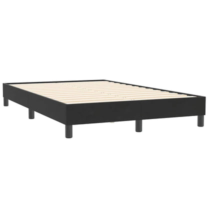 Giroletto a Molle senza Materasso Nero 120x210 cm in Velluto