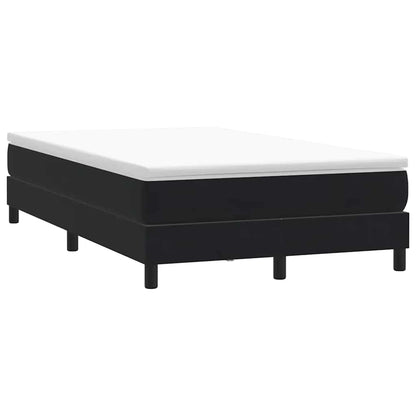 Giroletto a Molle senza Materasso Nero 120x210 cm in Velluto | homemem39