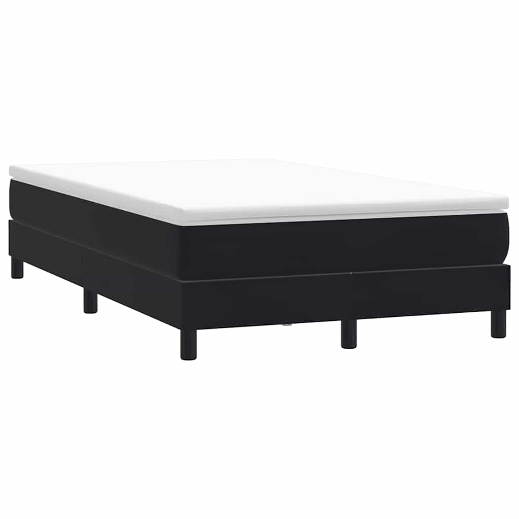 Giroletto a Molle senza Materasso Nero 120x210 cm in Velluto