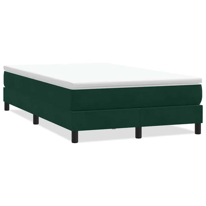 Giroletto a Molle senza Materasso Verde Scuro 120x210cm Velluto | homemem39