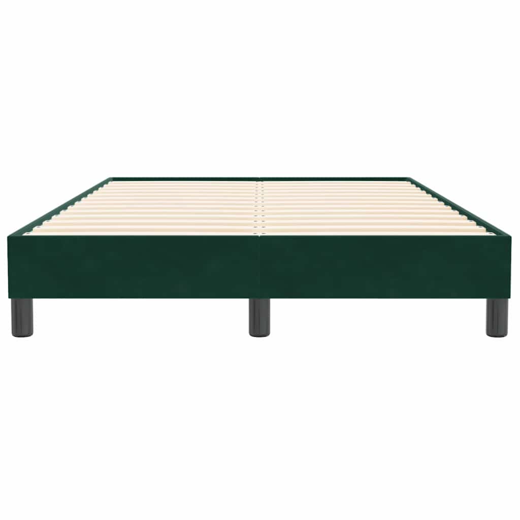 Giroletto a Molle senza Materasso Verde Scuro 120x210cm Velluto | homemem39