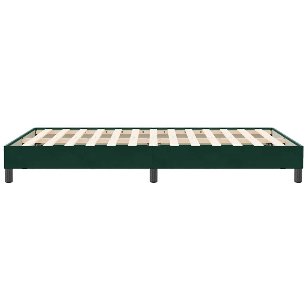 Giroletto a Molle senza Materasso Verde Scuro 120x210cm Velluto | homemem39