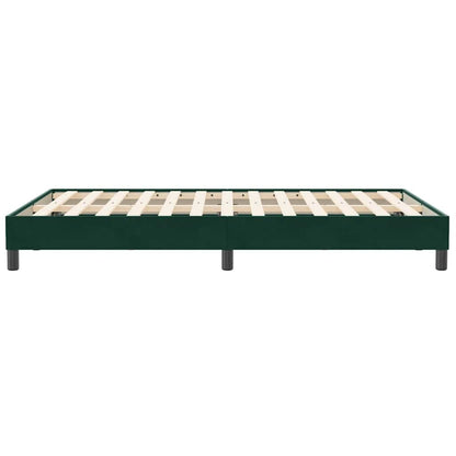 Giroletto a Molle senza Materasso Verde Scuro 120x210cm Velluto | homemem39