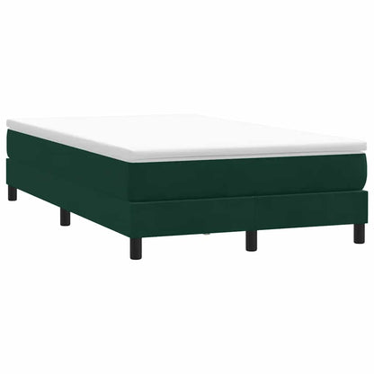 Giroletto a Molle senza Materasso Verde Scuro 120x210cm Velluto | homemem39