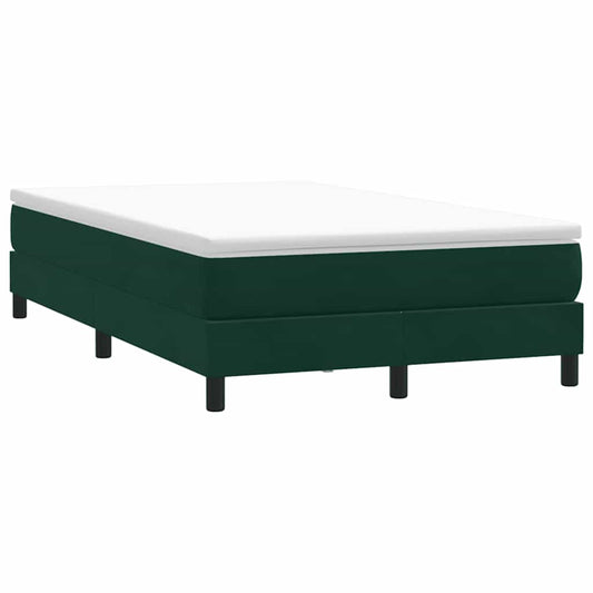 Giroletto a Molle senza Materasso Verde Scuro 120x210cm Velluto | homemem39