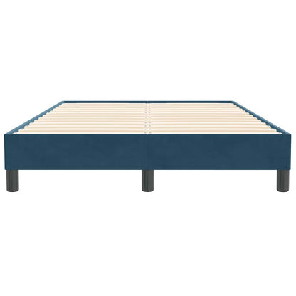 Giroletto a Molle senza Materasso Blu Scuro 120x210 cm Velluto | homemem39