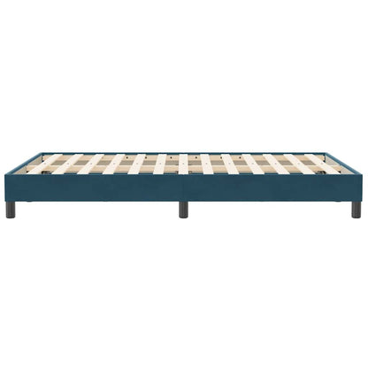Giroletto a Molle senza Materasso Blu Scuro 120x210 cm Velluto | homemem39
