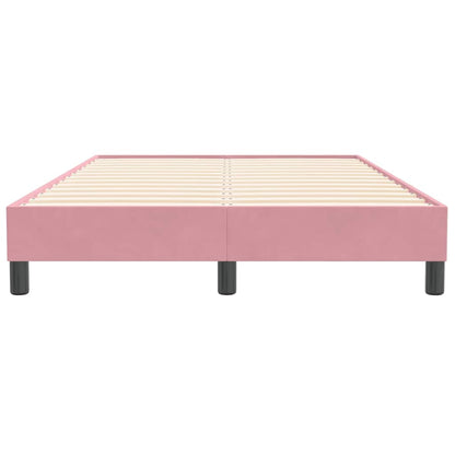 Giroletto a Molle senza Materasso Rosa 120x210 cm in Velluto