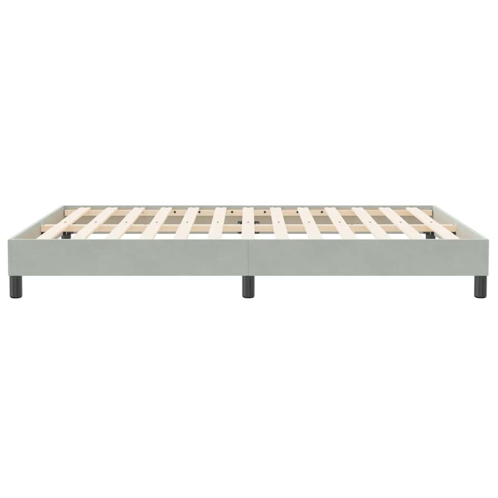 Giroletto Molle senza Materasso Grigio Chiaro 140x210cm Velluto | homemem39
