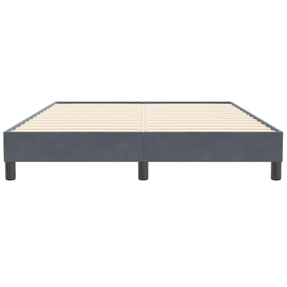 Giroletto Molle senza Materasso Grigio Scuro 140x210 cm Velluto | homemem39