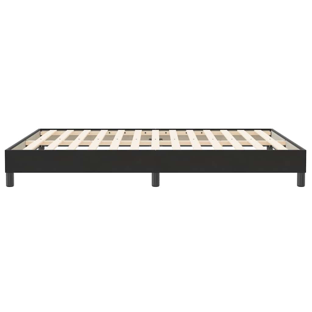Giroletto a Molle senza Materasso Nero 140x210 cm in Velluto | homemem39