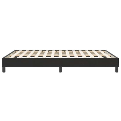 Giroletto a Molle senza Materasso Nero 140x210 cm in Velluto | homemem39