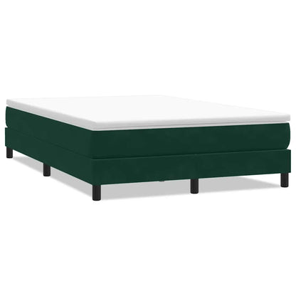 Giroletto a Molle senza Materasso Verde Scuro 140x210cm Velluto | homemem39