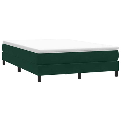 Giroletto a Molle senza Materasso Verde Scuro 140x210cm Velluto | homemem39