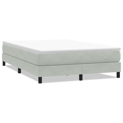 Giroletto Molle senza Materasso Grigio Chiaro 160x210cm Velluto | homemem39