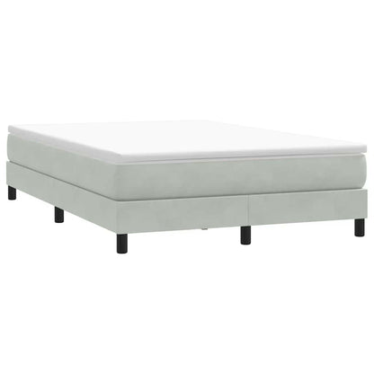 Giroletto Molle senza Materasso Grigio Chiaro 160x210cm Velluto