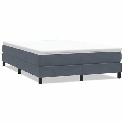 Giroletto Molle senza Materasso Grigio Scuro 160x210 cm Velluto | homemem39
