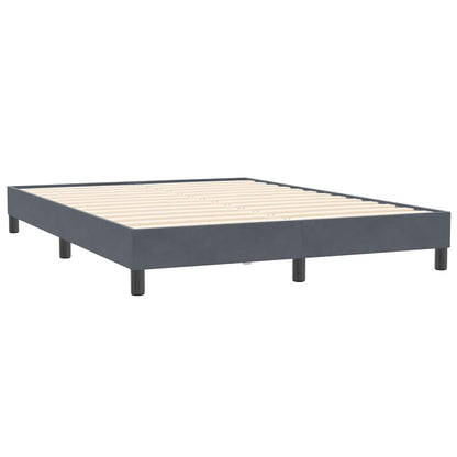 Giroletto Molle senza Materasso Grigio Scuro 160x210 cm Velluto | homemem39