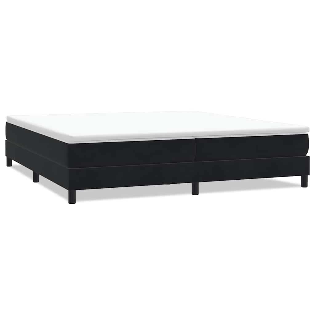 Letto a Molle senza Materasso in Velluto
