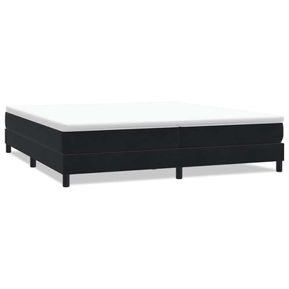 Letto a Molle senza Materasso in Velluto