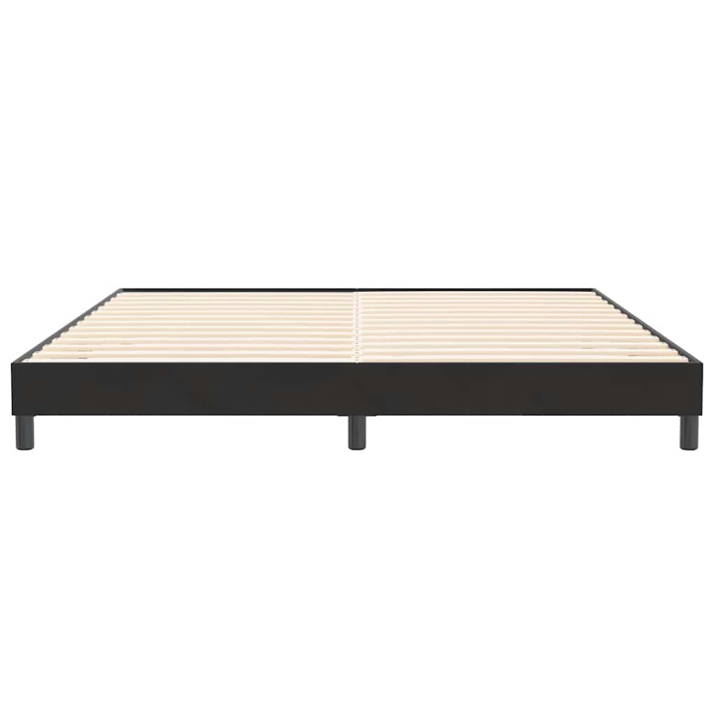 Letto a Molle senza Materasso Nero 200x210 cm in Velluto | homemem39