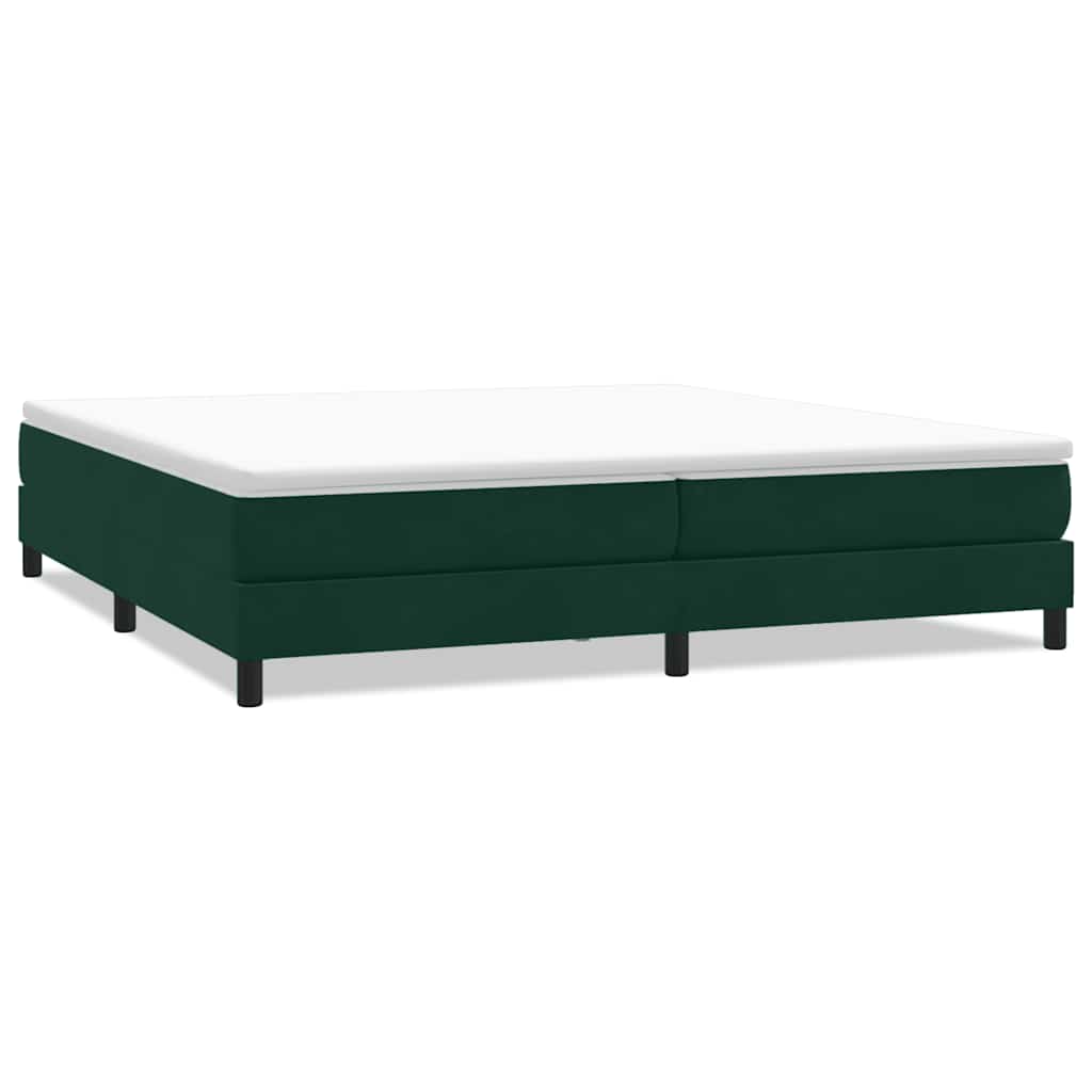 Letto a Molle senza Materasso in Velluto