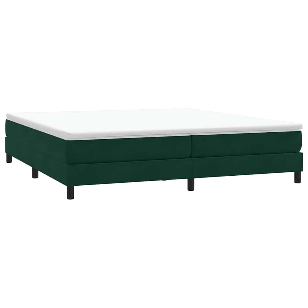 Letto a Molle senza Materasso in Velluto