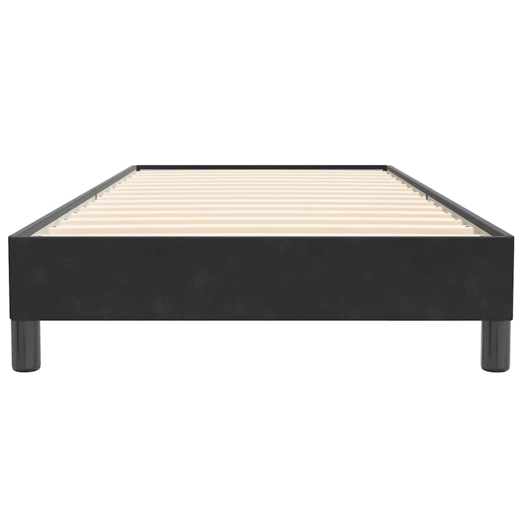 Letto a Molle senza Materasso Nero 80x220 cm Velluto | homemem39
