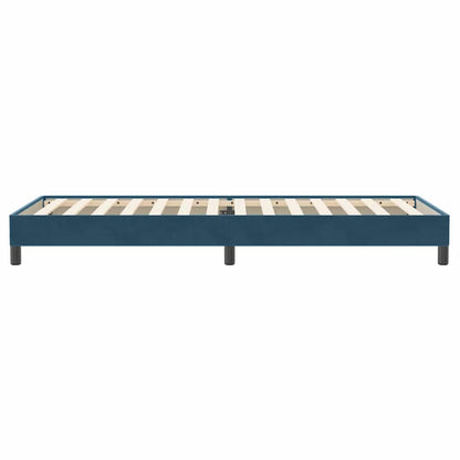 Letto a Molle senza Materasso Blu Scuro 80x220 cm Velluto | homemem39