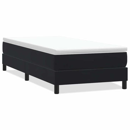 Letto a Molle senza Materasso Nero 90x220 cm in Velluto | homemem39