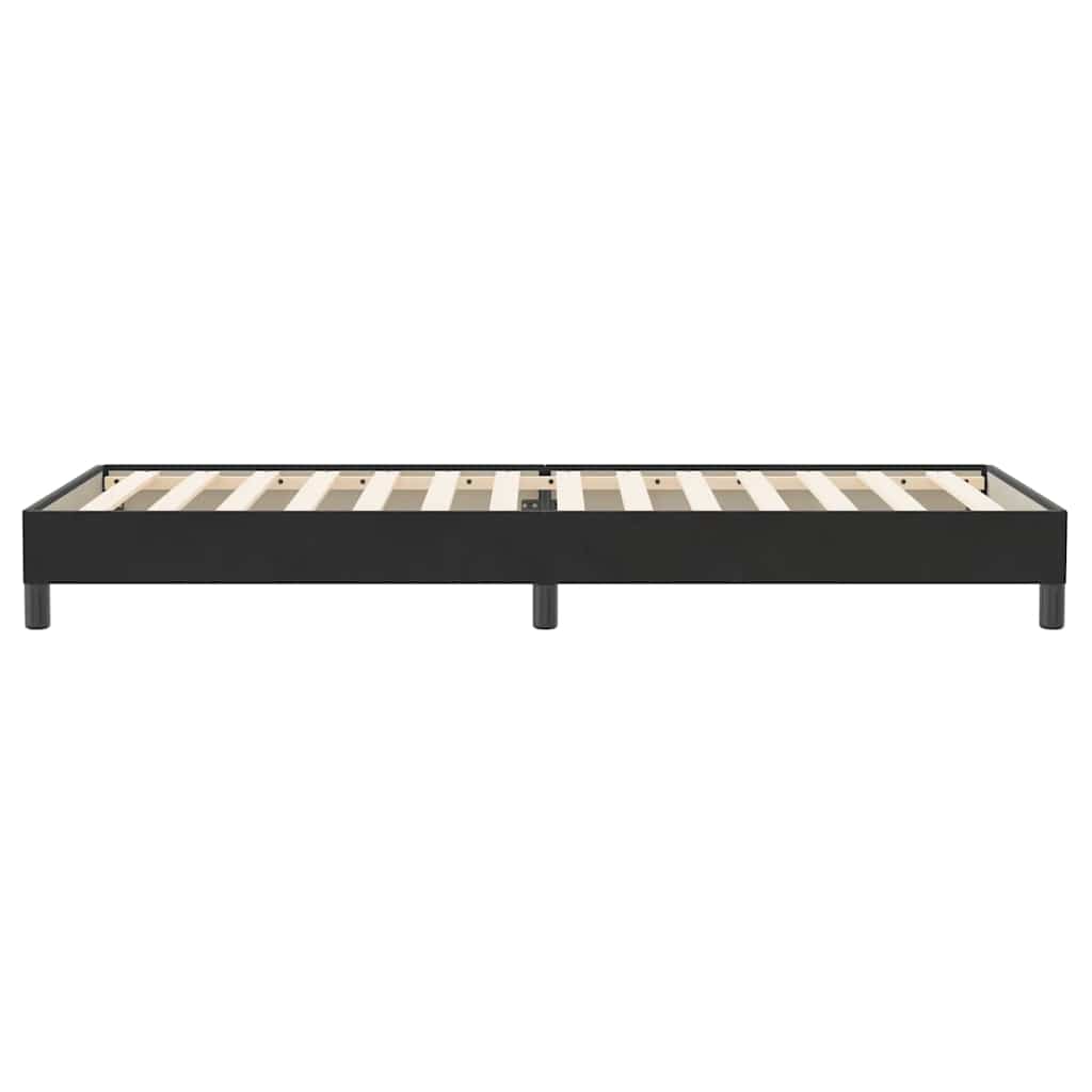 Letto a Molle senza Materasso Nero 90x220 cm in Velluto
