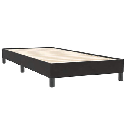 Letto a Molle senza Materasso Nero 100x220 cm in Velluto | homemem39