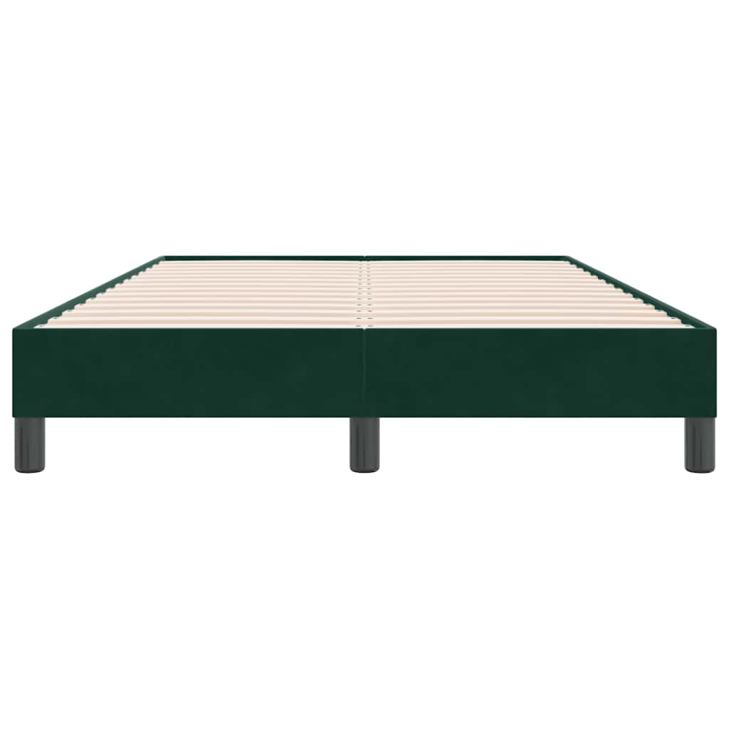 Letto a Molle senza Materasso Verde Scuro 120x220 cm Velluto | homemem39