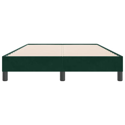 Letto a Molle senza Materasso Verde Scuro 120x220 cm Velluto | homemem39