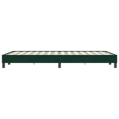 Letto a Molle senza Materasso Verde Scuro 120x220 cm Velluto | homemem39