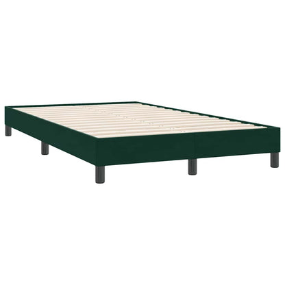 Letto a Molle senza Materasso Verde Scuro 120x220 cm Velluto | homemem39