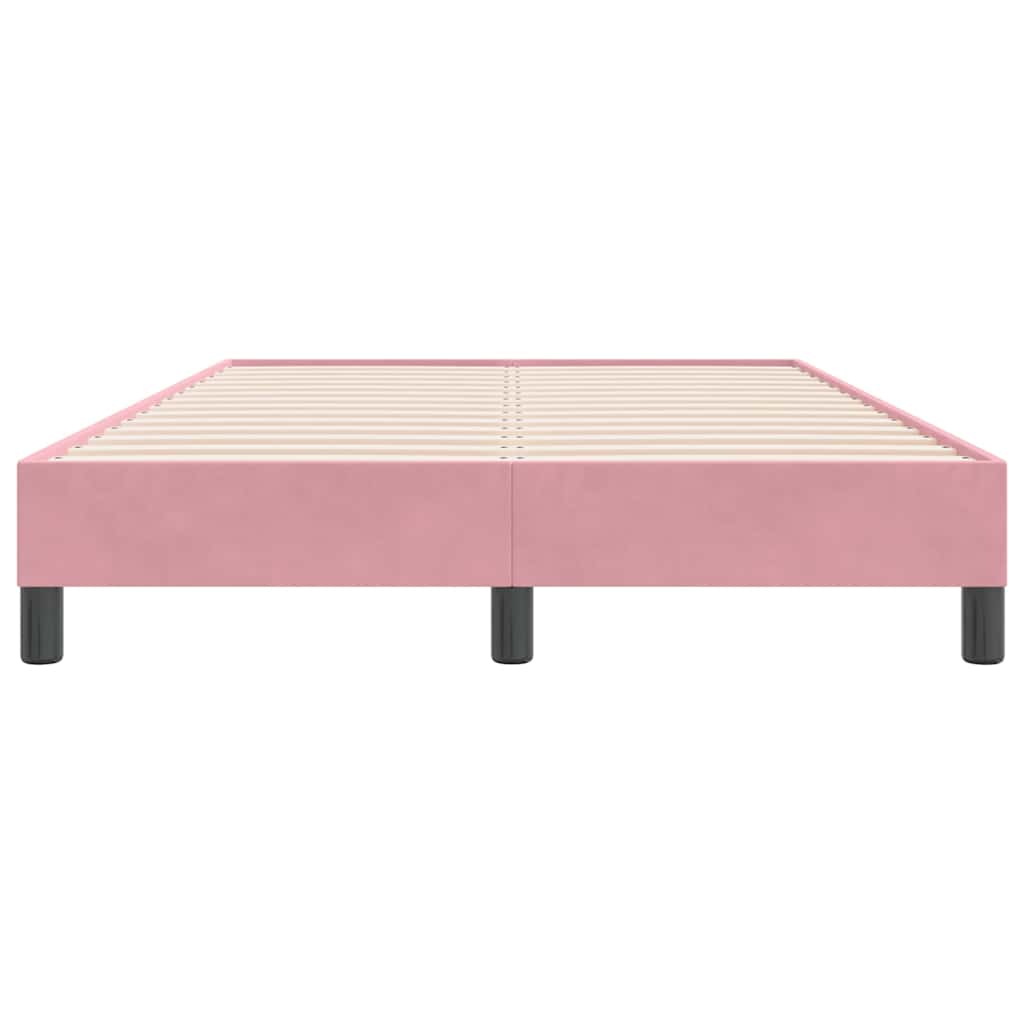 Letto a Molle senza Materasso Rosa 120x220 cm in Velluto | homemem39