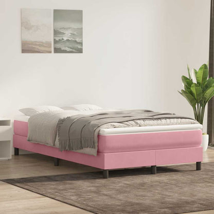 Letto a Molle senza Materasso Rosa 120x220 cm in Velluto | homemem39