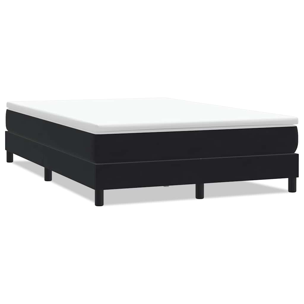 Letto a Molle senza Materasso Nero 140x220 cm in Velluto | homemem39