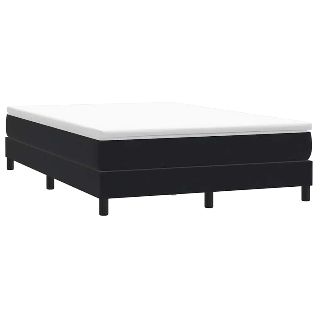 Letto a Molle senza Materasso Nero 140x220 cm in Velluto | homemem39